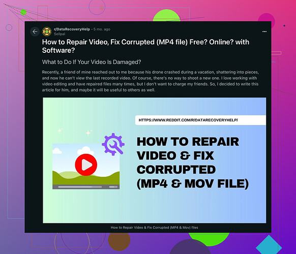 How do I fix a corrupt MP4 file?