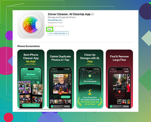 Clever Cleaner app screenshot
