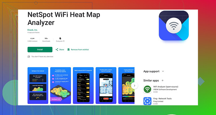 Best Android WiFi scanner app recommendations?