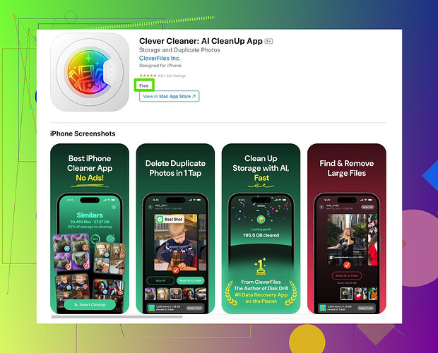 Interface Shot of the App