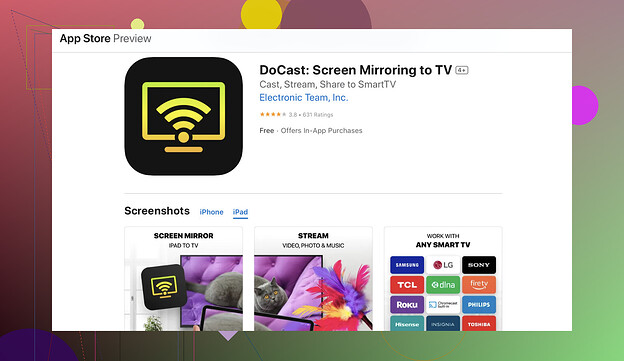App-based Screen Mirroring