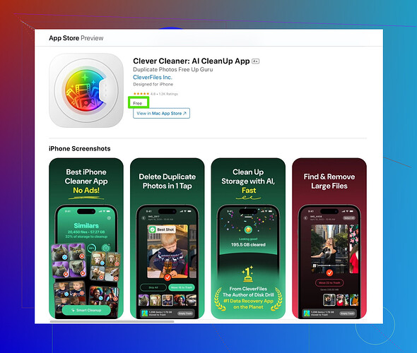 Clever Cleaner App Example