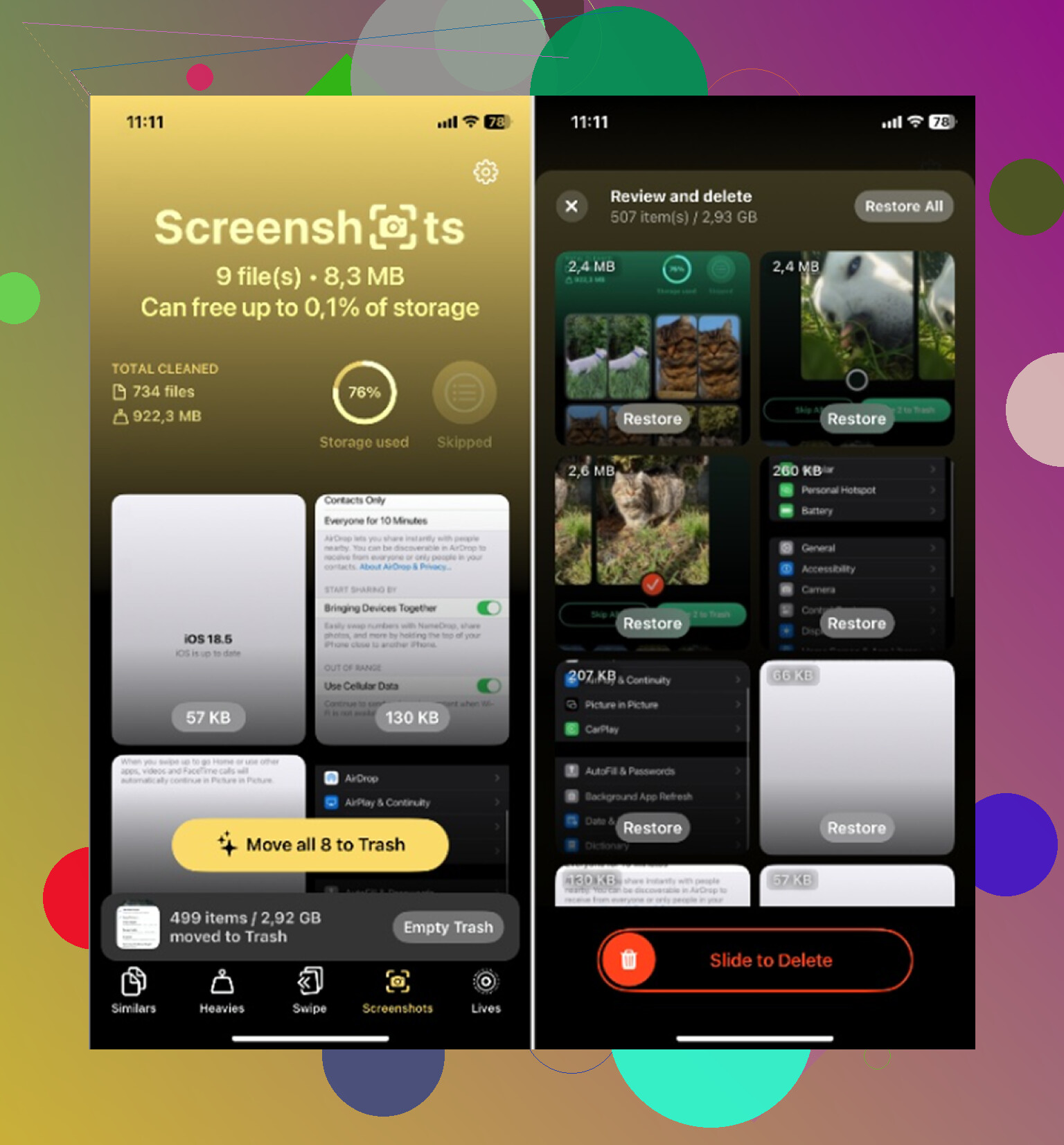 Supprimer des captures d’écran sur iPhone – Supprimés récemment compte-t-il dans le stockage ?
